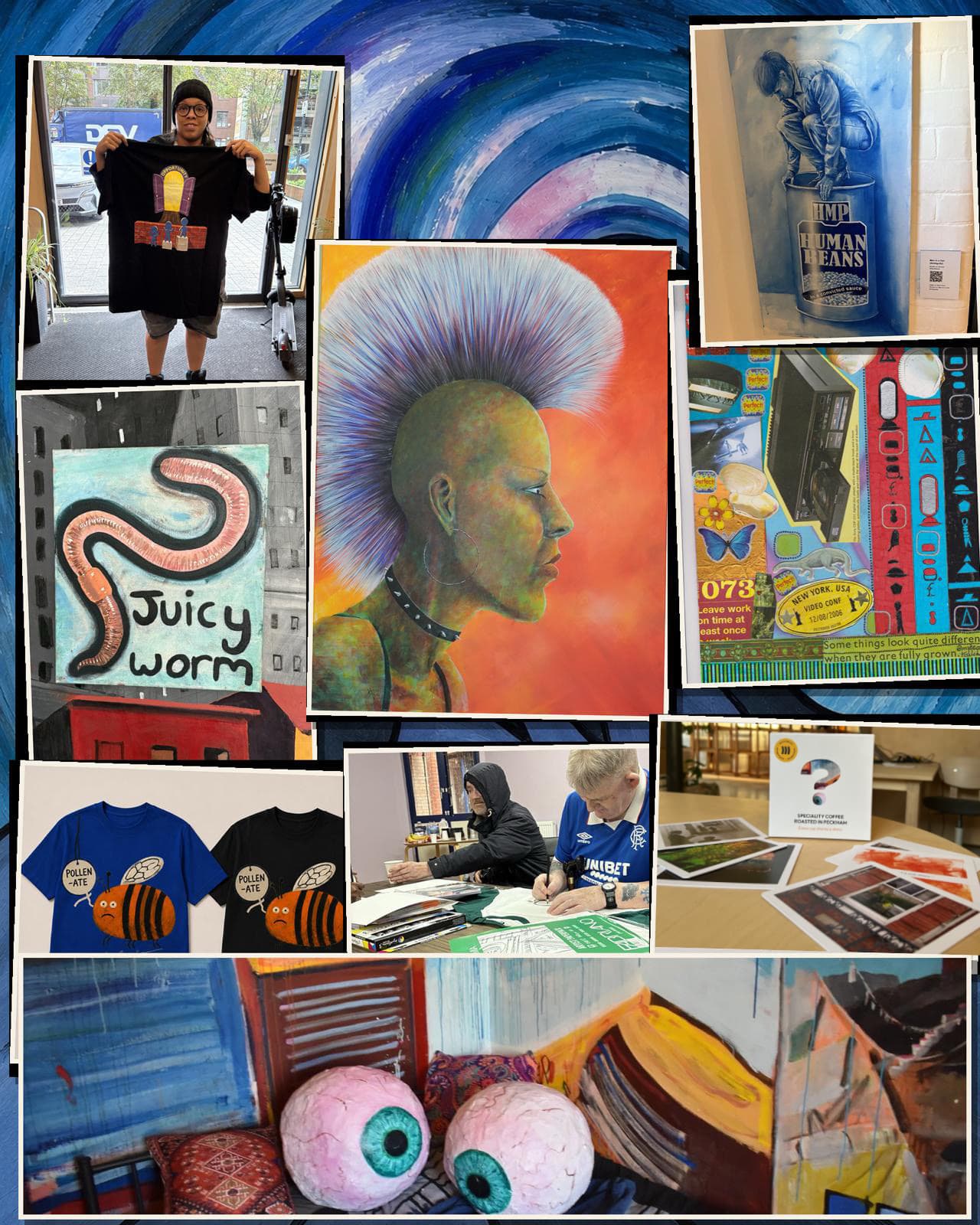 BrushPast collage — stories, makers and gifts