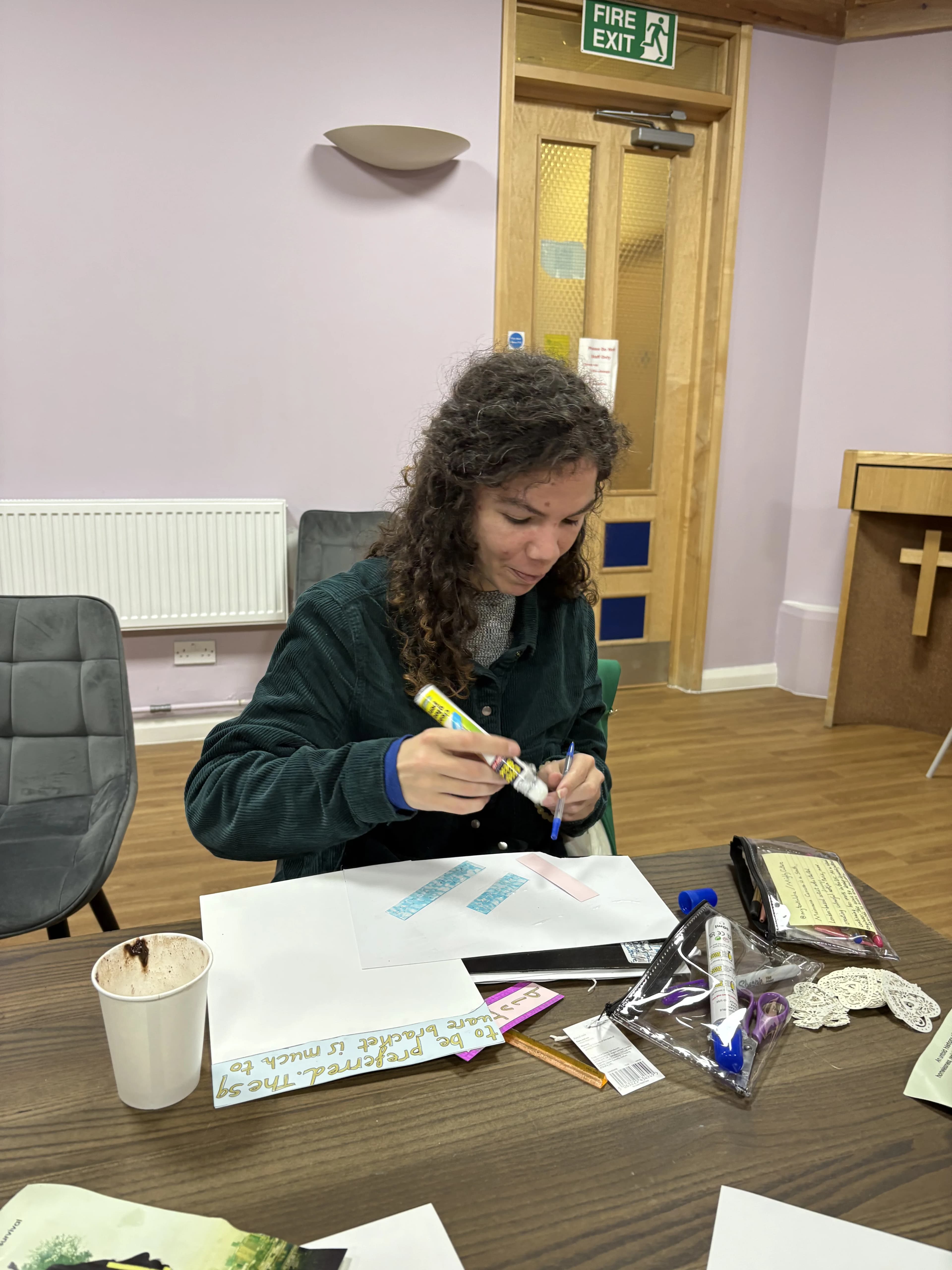 Portrait of a BrushPast creator in the studio