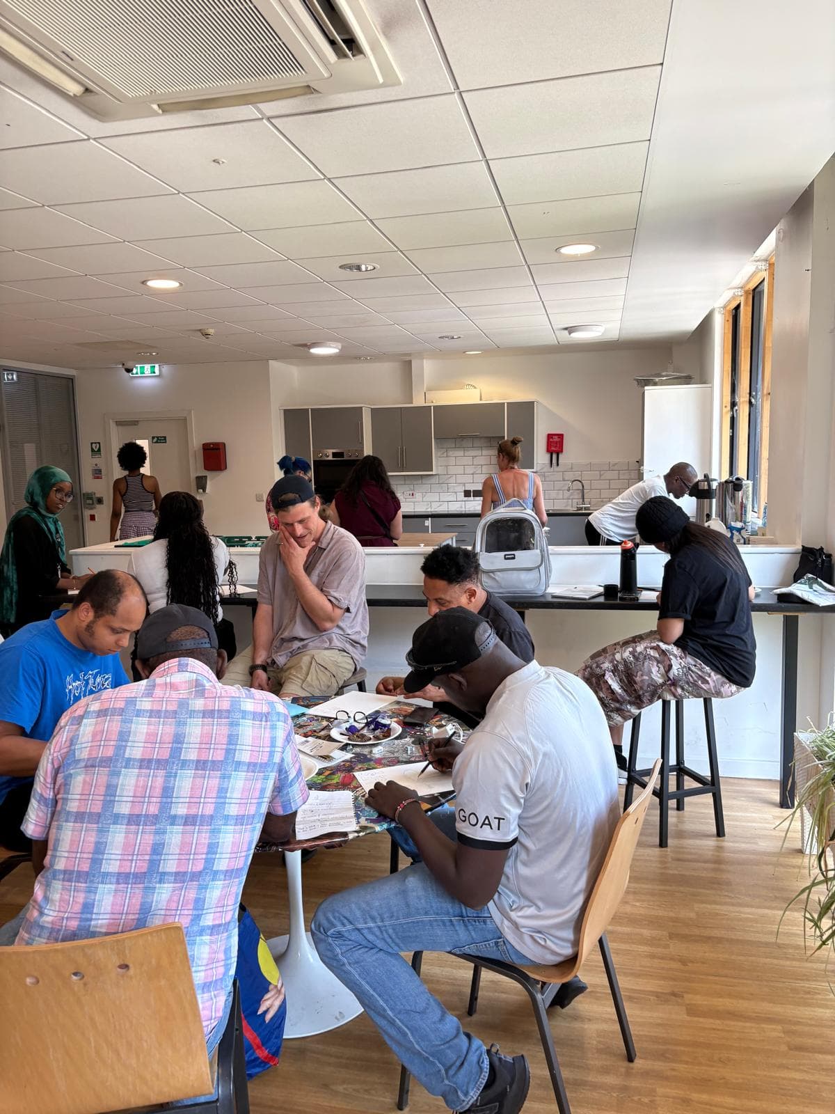 People making work together in a workshop